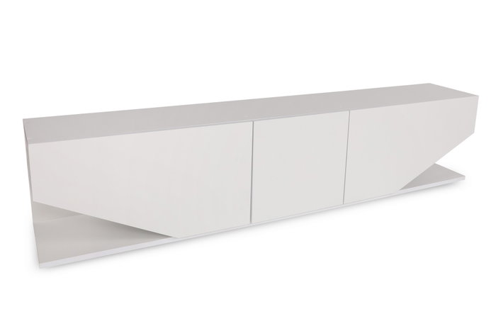 Hanah Home Soporte TV Blanco 180x40x30cm Tablero Partículas Melaminado Moderno Elegante